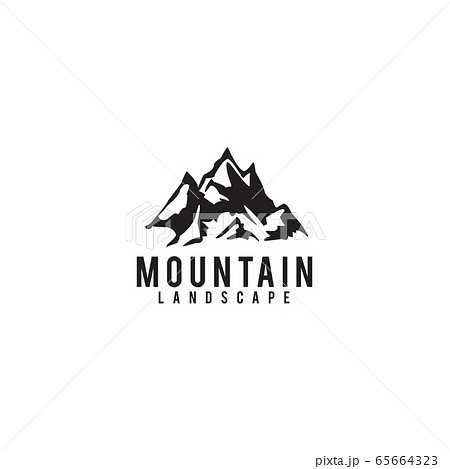 Mountain logo design vector template 65664323