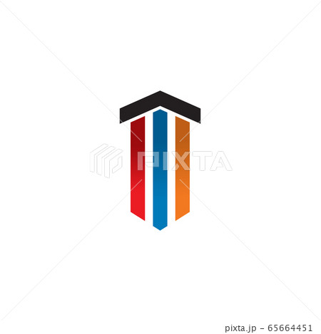 Pillar icon logo design vector template Pillar icon logo design vector template 65664451