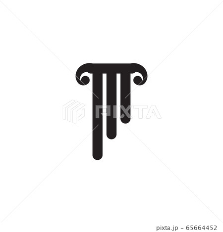 Pillar icon logo design vector template Pillar icon logo design vector template 65664452