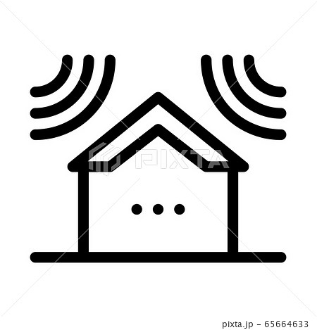 sound acting on residential building icon vector outline illustration sound acting on residential building icon vector outline illustration 65664633
