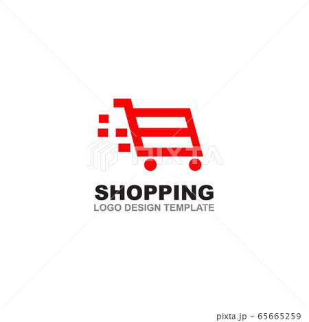 Shopping cart logo design vector template Shopping cart logo design vector template 65665259