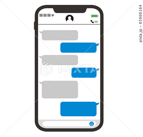 Chat app vector illustration smartphone 65666164