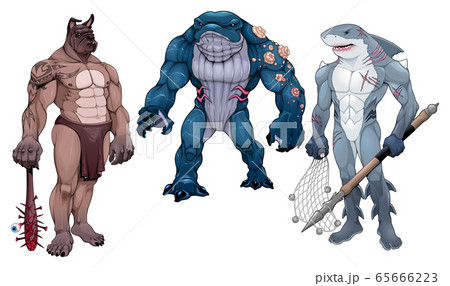 Mutant creatures half animal and human 65666223