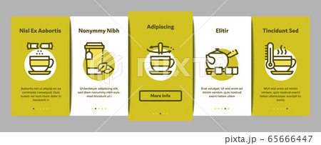 Tea Ceremony Tradition Onboarding Elements Icons Set Vector Tea Ceremony Tradition Onboarding Elements Icons Set Vector 65666447