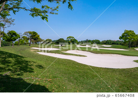 ゴルフ場 サンドバンカー ゴルフ場 サンドバンカー 65667408