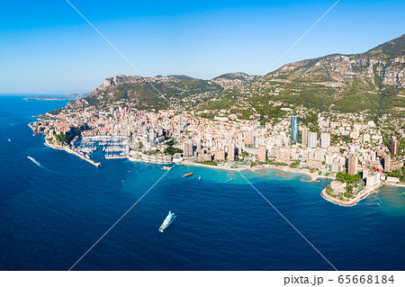 Monte Carlo, Monaco aerial view 65668184