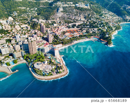 Monte Carlo, Monaco aerial view Monte Carlo, Monaco aerial view 65668189