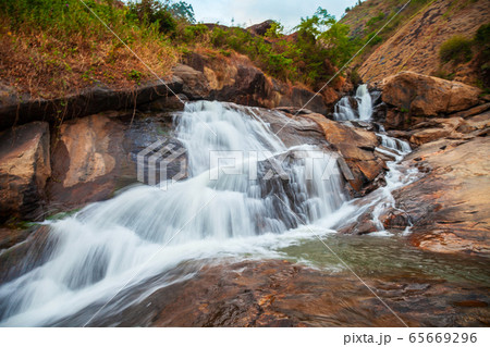 Waterfall near Munnar in Kerala 65669296