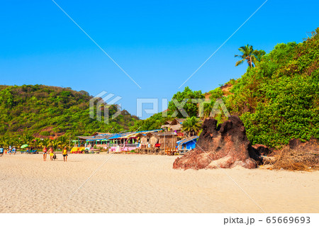 Beauty sand beach in Arambol, Goa 65669693