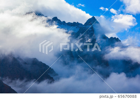 Manali to Leh mountain landscape, Himalayas 65670088