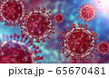 COVID-19 microscopic virus corona virus disease 3d 65670481