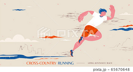 Cross-country running event 65670648