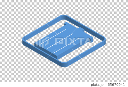 Trash can blue isometric icon illustration Trash can blue isometric icon illustration 65670941