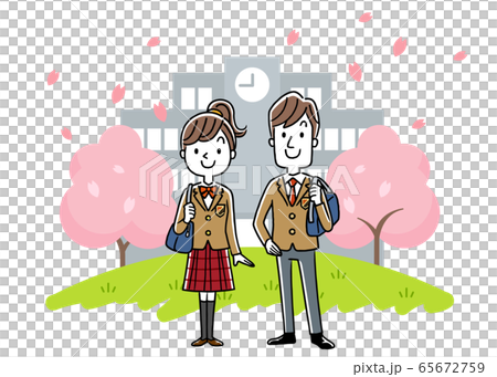 圖庫插圖：學生入口畢業 65672759