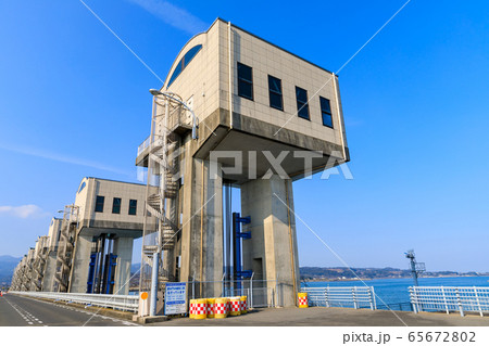 長崎・諫早湾北部排水門 65672802