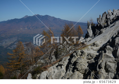 北杜市白州町、晩秋の日向山雁ヶ原からの八ヶ岳 北杜市白州町、晩秋の日向山雁ヶ原からの八ヶ岳 65673629