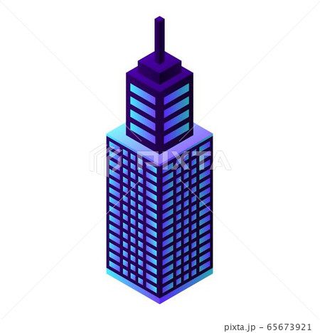 City sky tower icon, isometric style City sky tower icon, isometric style 65673921