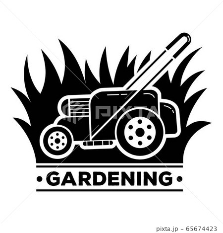 Gardening logo, simple style 65674423