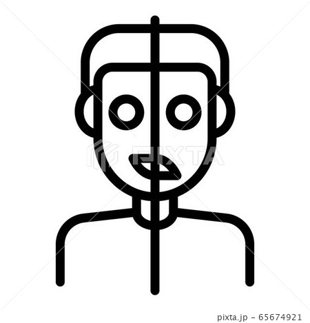 Bipolar suffer icon, outline style 65674921