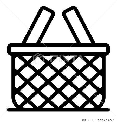 Empty wicker icon, outline style 65675657