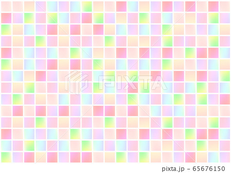 暖かい色のタイル風壁紙のイラスト素材 65676150 Pixta