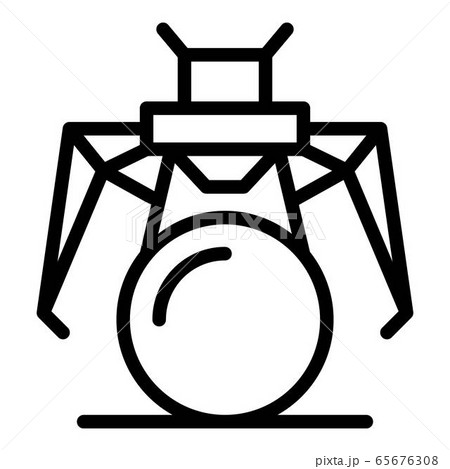 Hero robot icon, outline style 65676308