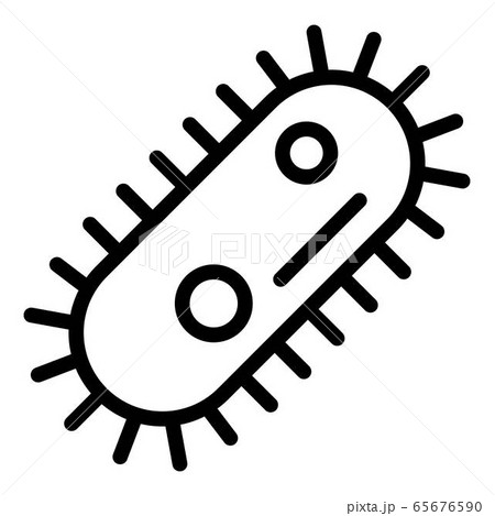 Epidemic bacteria icon, outline style 65676590