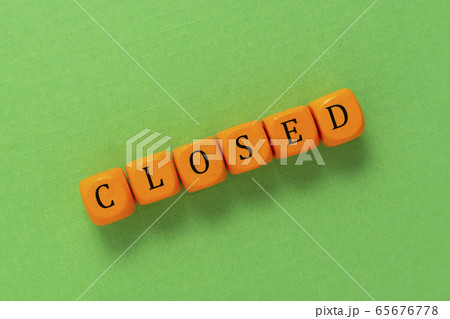 Closed inscription made from orange cubes over Closed inscription made from orange cubes over 65676778