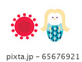コロナウィルスアイコンベクター画像 65676921