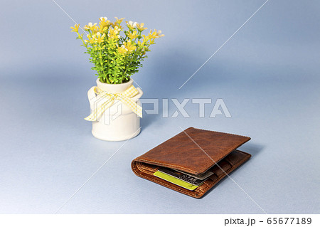 お金 クレジットカード 花 65677189