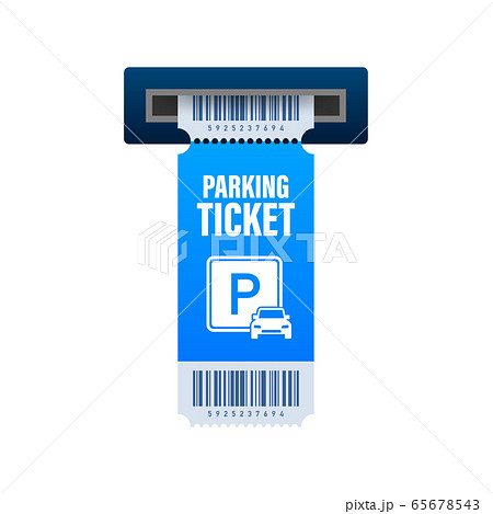Parking tickets, great design for any purposes. Parking zone. Vector stock illustration. 65678543