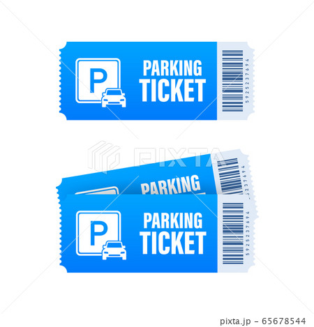 Parking tickets, great design for any purposes. Parking zone. Vector stock illustration. 65678544