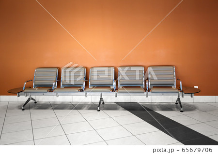 Empty seats at airport. No people Empty seats at airport. No people 65679706