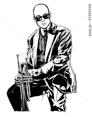 Jazz trumpet player Jazz trumpet player 65680598