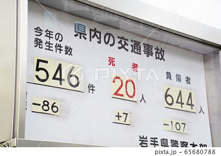 交通事故件数掲示板 情報板 交通事故件数掲示板 情報板 65680788