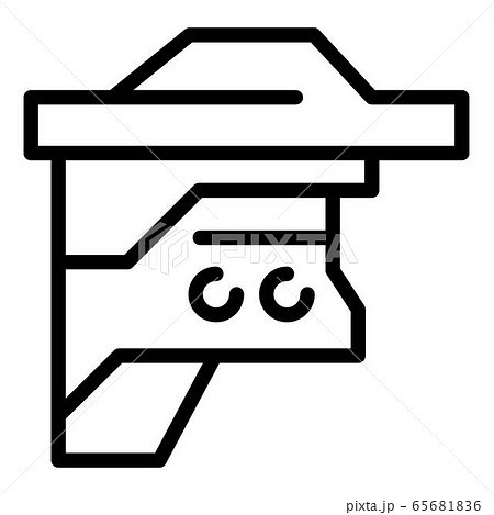 Service cartridge icon, outline style Service cartridge icon, outline style 65681836