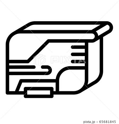 Jet ink cartridge icon, outline style 65681845