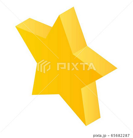 Star gold shape icon, isometric style Star gold shape icon, isometric style 65682287