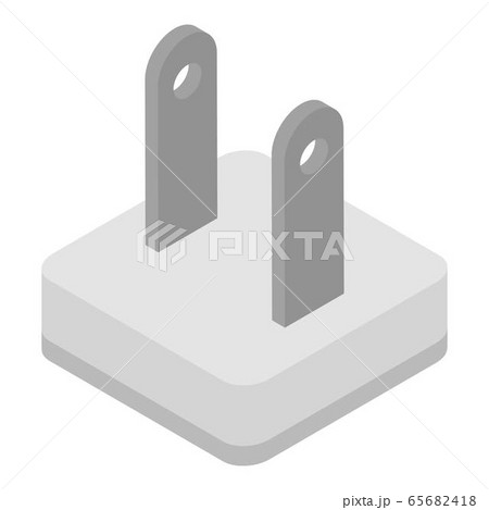 Travel power plug icon, isometric style Travel power plug icon, isometric style 65682418