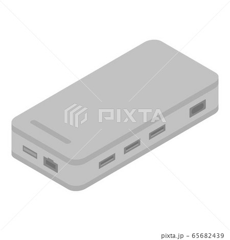 Usb Hub Icon Isometric Styleのイラスト素材