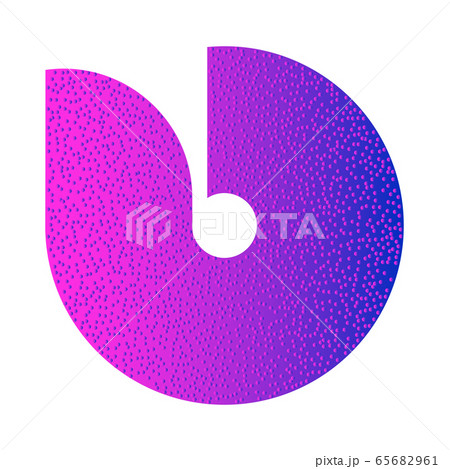Colored abstract circular logo form of dots and Colored abstract circular logo form of dots and 65682961