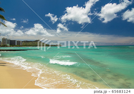 ハワイの風景 Waikiki Beach の写真素材
