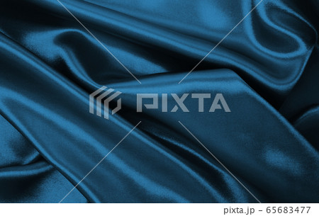Smooth elegant blue silk or satin luxury cloth Smooth elegant blue silk or satin luxury cloth 65683477