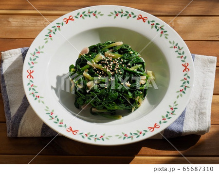 おかず 韓国 ほうれん草 65687310