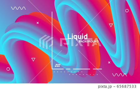 Liquid color background design. Modern colorful 65687533