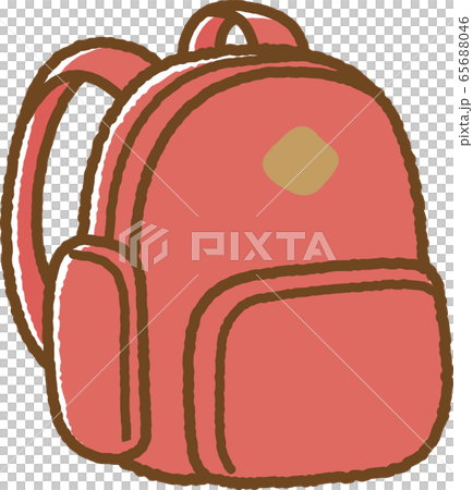 リュック 赤 のイラスト素材 リュック 赤 のイラスト素材