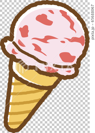 アイスクリーム(イチゴ) 65688067