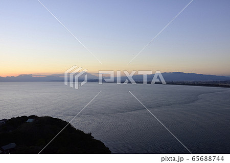 相模湾 夕陽 富士山 相模湾 夕陽 富士山 65688744