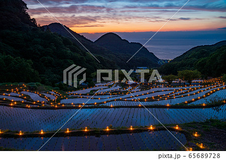 【静岡県松崎町】石部棚田、石部の灯り、キャンドルナイト 65689728