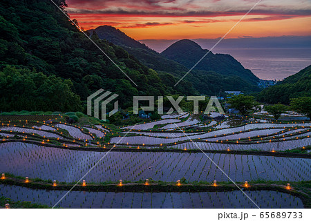 【静岡県松崎町】石部棚田、石部の灯り、キャンドルナイト 65689733